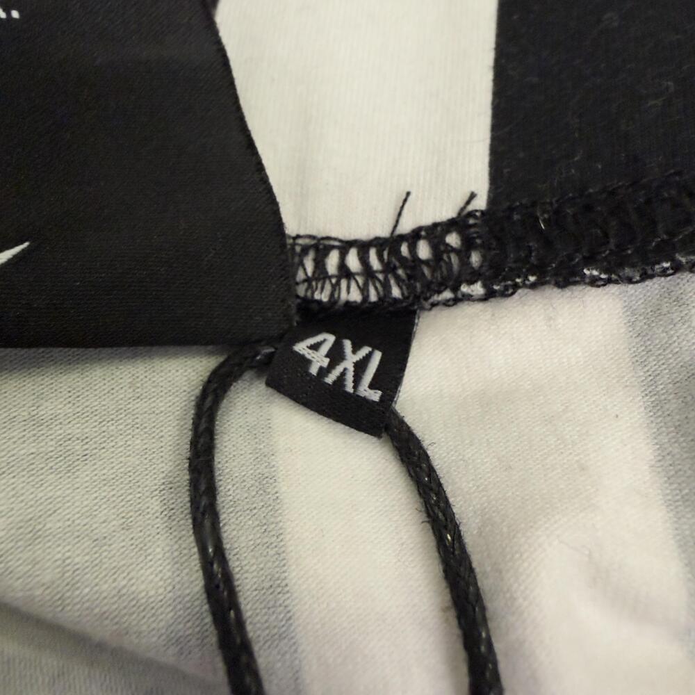 New KILLSTAR Inferno Room Bell Bottom Pants Striped Flare Black White Plus 4XL - Picture 4 of 16